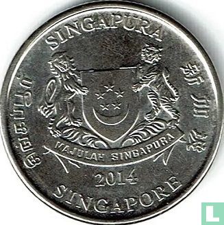 Singapour 20 cents 2014 - Image 1