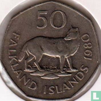 Falklandeilanden 50 pence 1980 - Afbeelding 1