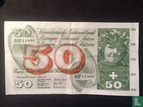 Schweiz 50 Franken 1973 - Bild 1