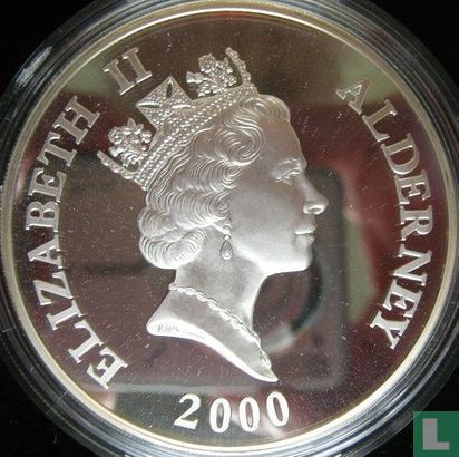 Alderney 10 pounds 2000 (PROOF) "Centenary of the Queen Mother" - Image 1