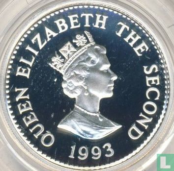 Alderney 1 pound 1993 (PROOF) "40th anniversary Coronation of Queen Elizabeth II" - Afbeelding 1