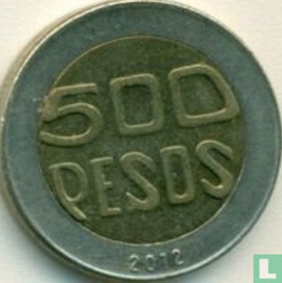 Colombia 500 pesos 2012 (type 1) - Afbeelding 1