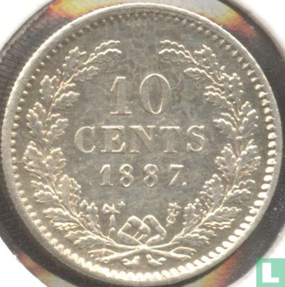 Niederlande 10 Cent 1887 - Bild 1