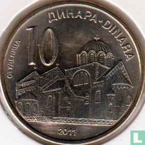 Serbien 10 Dinara 2011 (Typ 2) - Bild 1