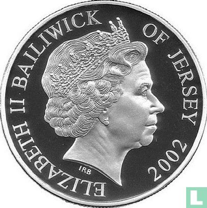 Jersey 5 Pound 2002 (PP - Silber) "5th anniversary Death of Princess Diana" - Bild 1