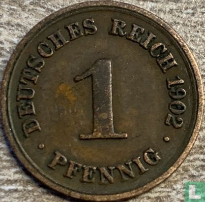 Duitse Rijk 1 pfennig 1902 (F) - Afbeelding 1