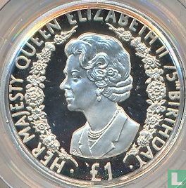 Alderney 1 pound 2001 (PROOF) "75th Birthday of Queen Elizabeth II" - Afbeelding 2