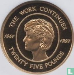 Alderney 25 pounds 2002 (PROOF) "5th anniversary Death of Princess Diana" - Afbeelding 2
