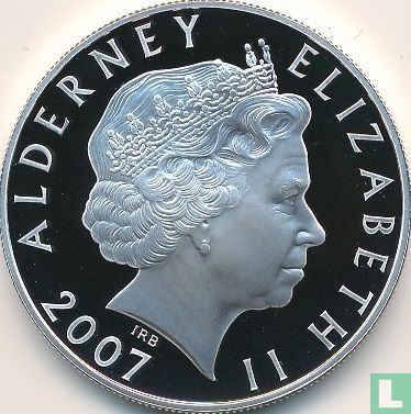 Alderney 5 pounds 2007 (PROOF) "10th anniversary Death of Princess Diana" - Afbeelding 1