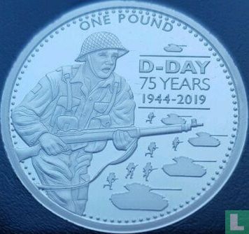 Alderney 1 Pound 2019 (PP) "D-Day 75 years" - Bild 2