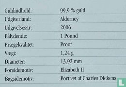 Alderney 1 Pound 2006 (PP) "Charles Dickens" - Bild 3