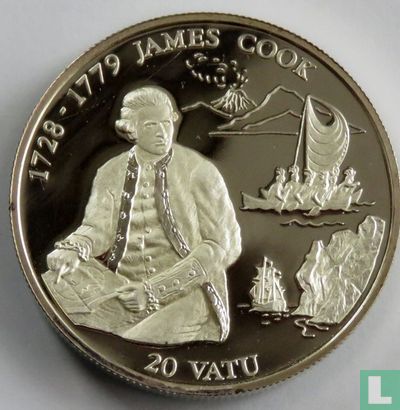 Vanuatu 20 vatu 1994 (PROOF) "James Cook" - Afbeelding 2