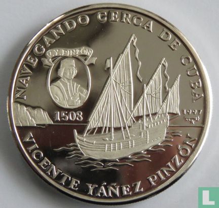 Cuba 10 pesos 1997 (PROOF) "Vicente Yáñez Pinzón" - Image 1