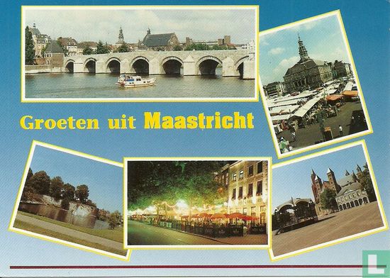 Maastricht 5 stadsgezichten meerluik