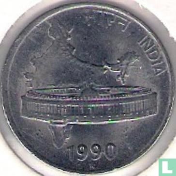 India 50 paise 1990 (Hyderabad) - Image 1