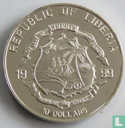 Liberia 10 dollars 1999 (PROOF) "Bartolomeu Nodal - Vijia" - Afbeelding 1