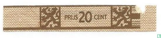 Prijs 20 cent - (Achterop: Agio Sigarenfabriek N.V. Duizel) - Image 1
