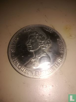 UK  Queen Elizabeth II Silver Jubilee Medal  1952/1977  - Afbeelding 3