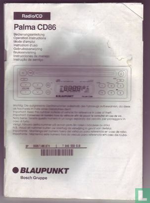 Blaupunkt - Palma CD86 - Radio/CD (Autoradio) - Afbeelding 2