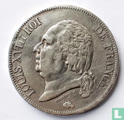 France 5 francs 1816 (M) - Image 2