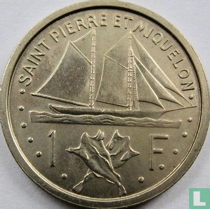 Saint-Pierre en Miquelon 1 franc 1948 (proefslag) - Afbeelding 2