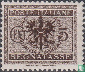 timbre italien avec overprint