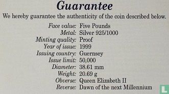 Guernsey 5 Pounds 1999 (PP) "Millennium" - Bild 3