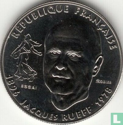 Frankrijk 1 franc 1996 "100th anniversary of the birth of Jacques Rueff" - Afbeelding 2