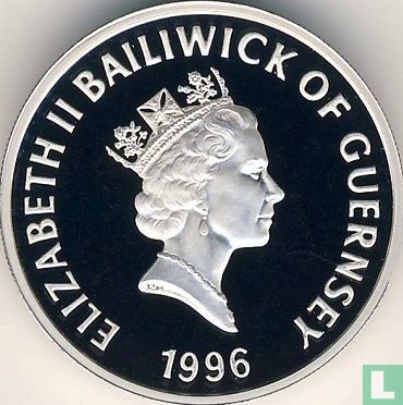 Guernesey 1 pound 1996 (BE) "70th Birthday of Queen Elizabeth II" - Image 1