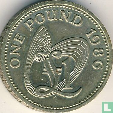Guernsey 1 pound 1986 - Image 1
