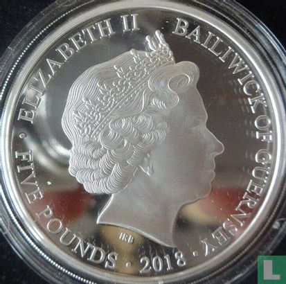 Guernsey 5 Pound 2018 (PP) "Royal Wedding of Prince Harry and Meghan Markle" - Bild 1