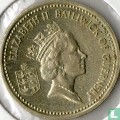 Guernsey 1 pound 1987 - Image 2