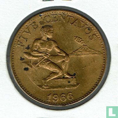 Filipijnen 5 centavos 1966 - Afbeelding 1