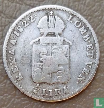 Lombardije-Venetië ¼ lira 1822 (M) - Afbeelding 1