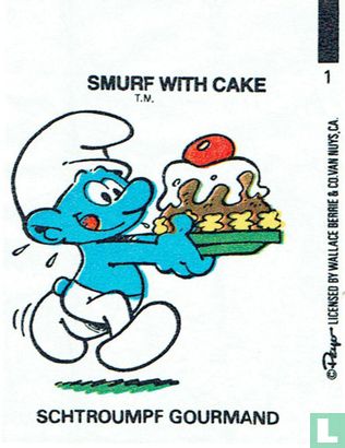 Smurf with Cake
