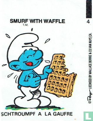 Smurf with waffle