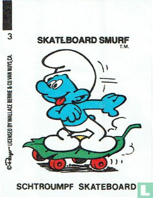Skateboard Smurf 