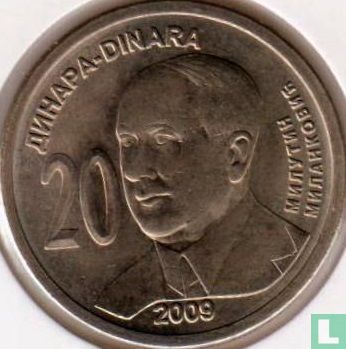 Servië 20 dinara 2009 "130th anniversary Birth of Milutin Milankovic" - Afbeelding 1