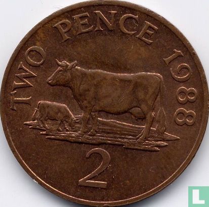 Guernsey 2 pence 1988 - Afbeelding 1