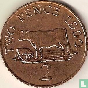 Guernsey 2 pence 1990 - Image 1