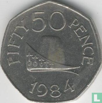 Guernsey 50 pence 1984 - Afbeelding 1