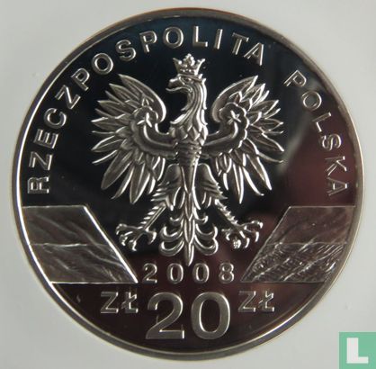 Polen 20 Zlotych 2008 (PP) "Peregrine falcon" - Bild 1
