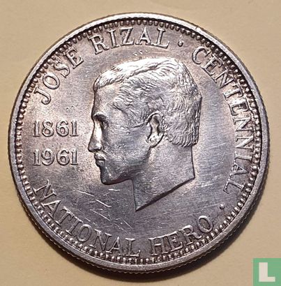 Philippines ½ peso 1963 “100th Anniversary of Birth of José Rizal“ - Image 2