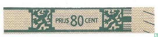 Prijs 80 cent - (Achterop: Agio Sigarenfabrieken N.V. Duizel) - Afbeelding 1