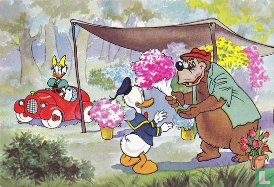 Beste jarige - Donald bij bloemenkraam - Image 1