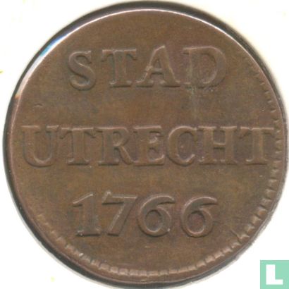 Utrecht 1 duit 1766 (koper) - Afbeelding 1