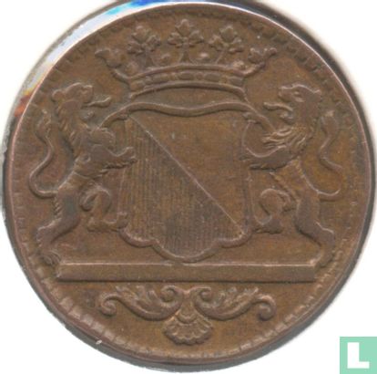 Utrecht 1 duit 1766 (koper) - Afbeelding 2