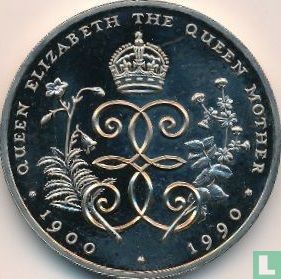 St. Helena and Ascension 2 pounds 1990 "90th birthday of Queen Mother" - Image 1
