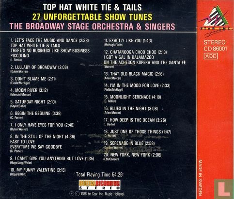 Top Hat White Tie & Tails - 27 Unforgettable Show Tunes - Bild 2