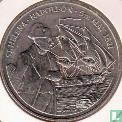Sint-Helena en Ascension 50 pence 1986 "165th anniversary Death of Napoleon" - Afbeelding 2